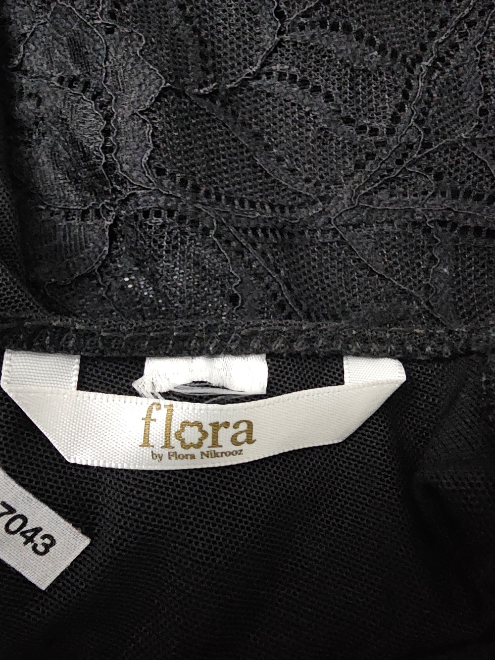 Black Lace V-Neck Bodysuit - Picture 4 of 4